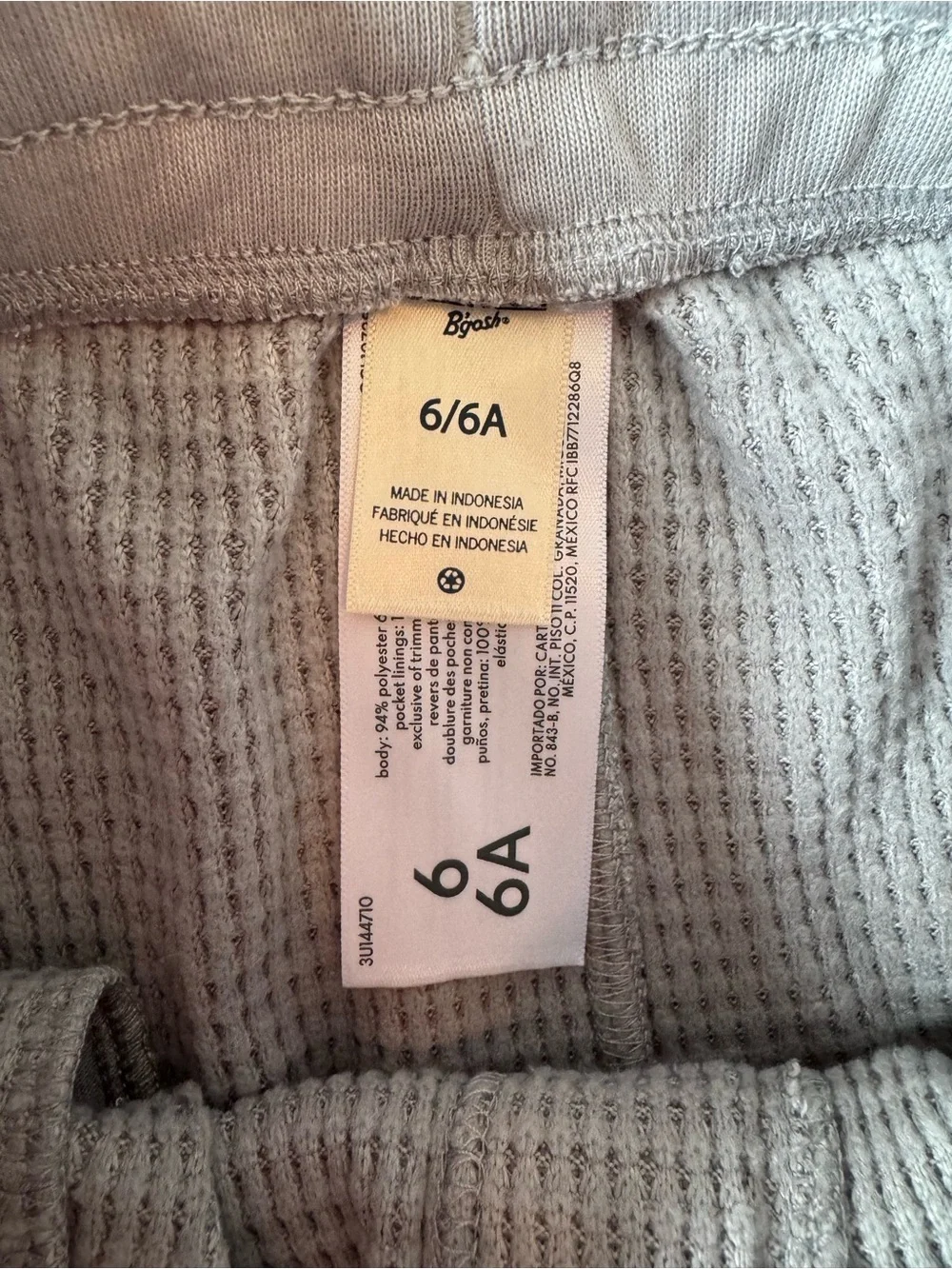 NWT OshKosh B'gosh Boys Waffle-knit Hoodie & Jogger Set Size 6